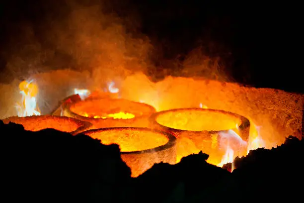 Metal casting heat treatment process